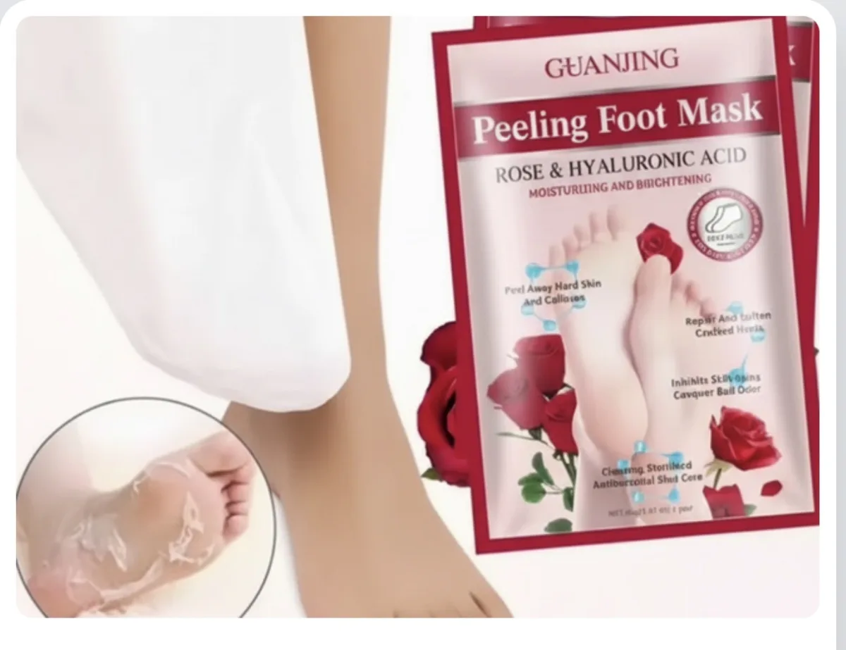 Masque peeling pieds rose